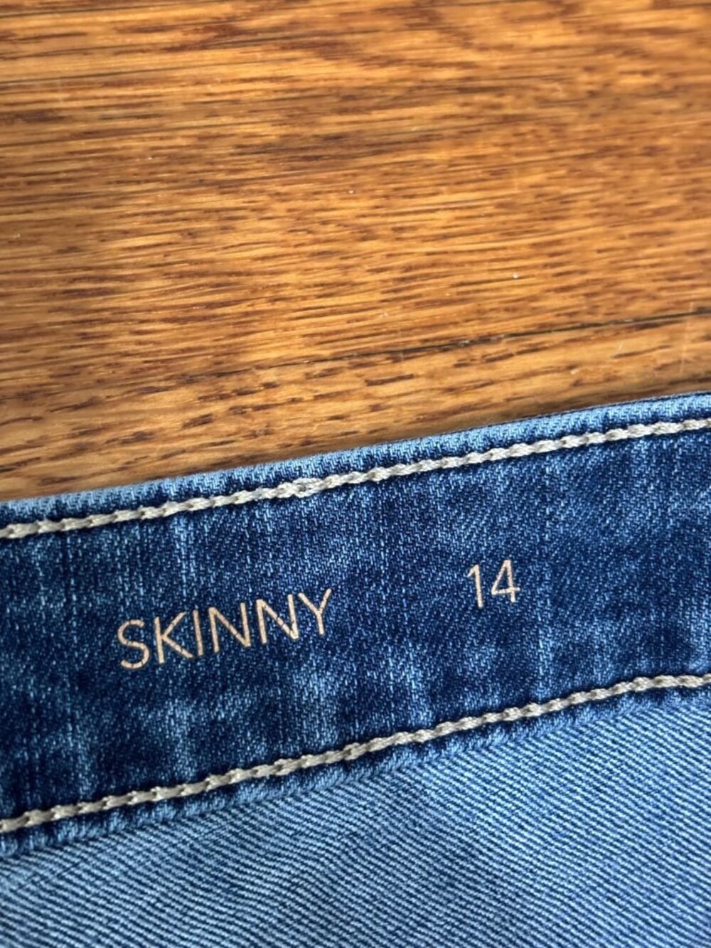 JLO Jennifer Lopez Womens Skinny Jeans Sz 14 Blue Stretch Denim Pants 34x29 - Picture 4 of 6